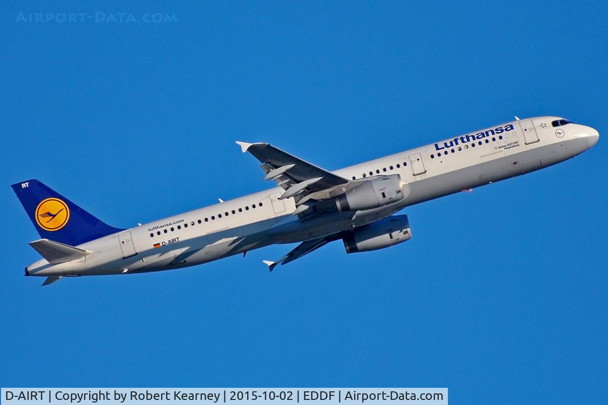 D-AIRT, 1997 Airbus A321-131 C/N 0652, Climbing out of EDDF