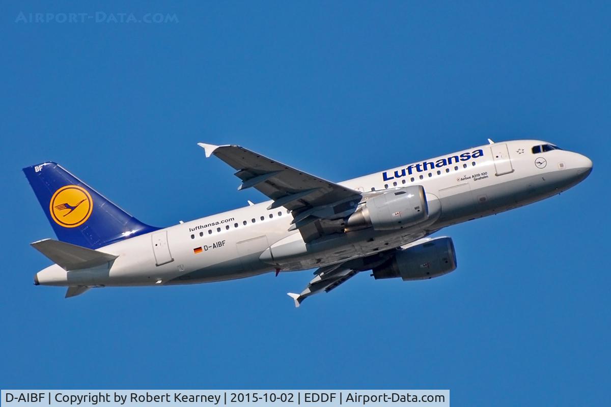 D-AIBF, 2011 Airbus A319-112 C/N 4796, Climbing out of EDDF