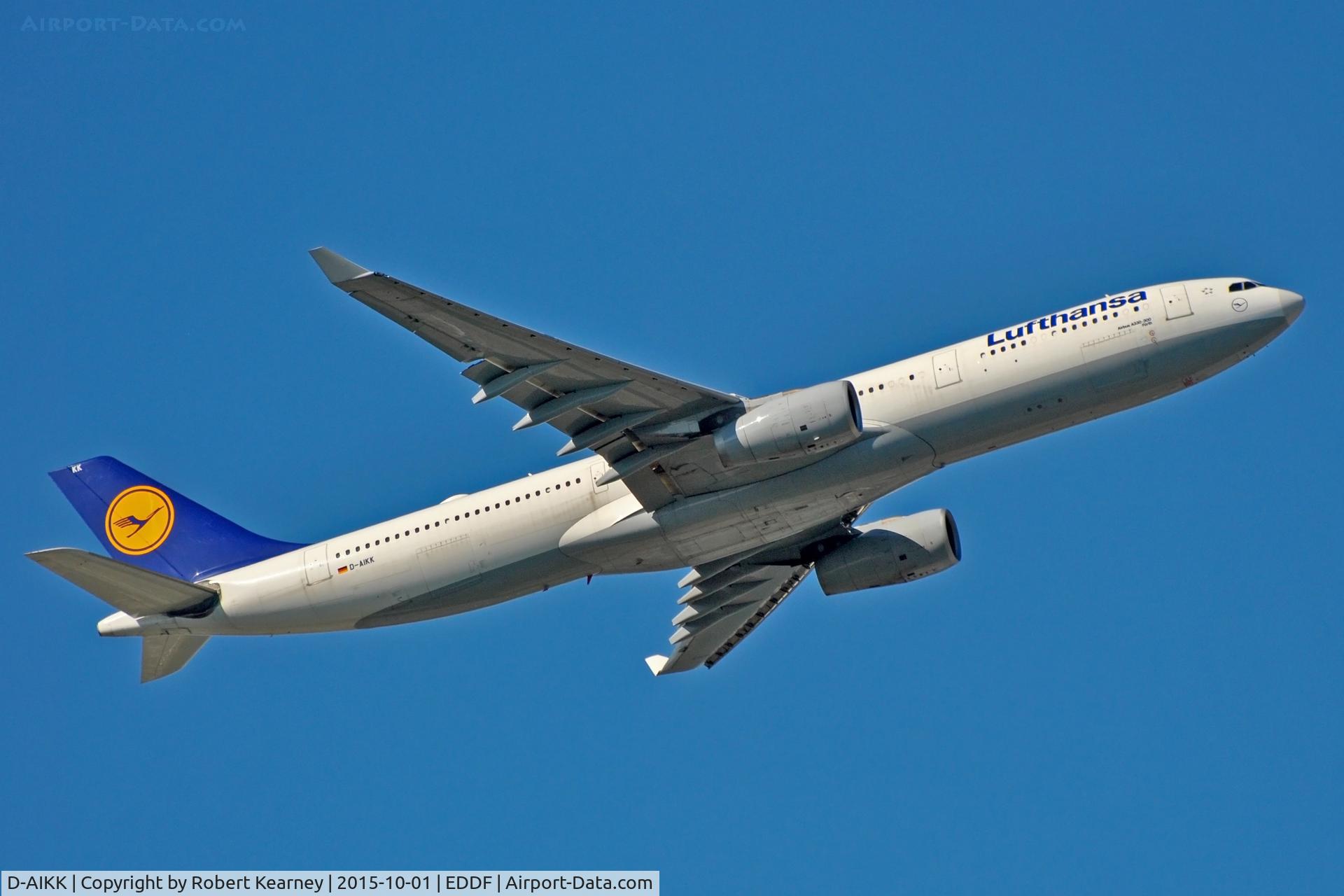 D-AIKK, 2008 Airbus A330-343X C/N 896, Climbing out of EDDF