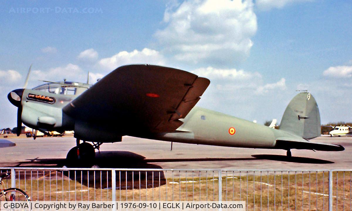 G-BDYA, CASA C-2.111F C/N 118, Heinkel CASA 2-111E [135] Blackbushe~G 10/09/1976. From a slide.