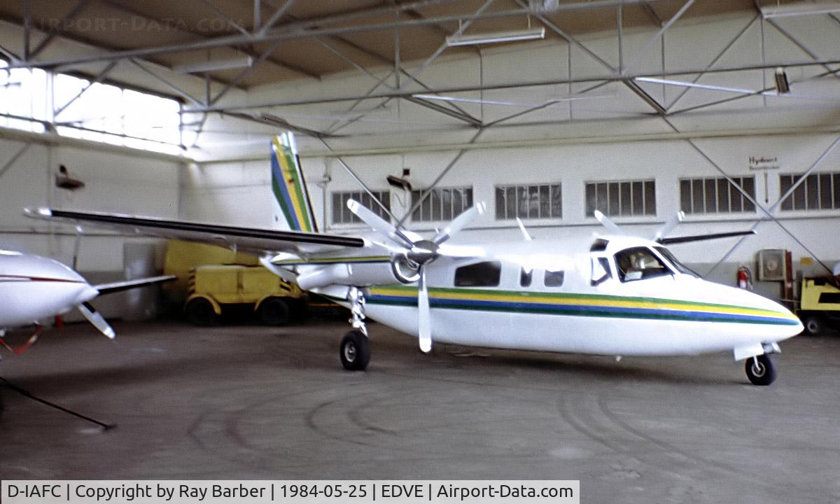 D-IAFC, Rockwell 690B Turbo Commander C/N 11479, Rockwell 690B Turbo Commander [11479] Braunschweig~D 25/05/1984. From a slide.