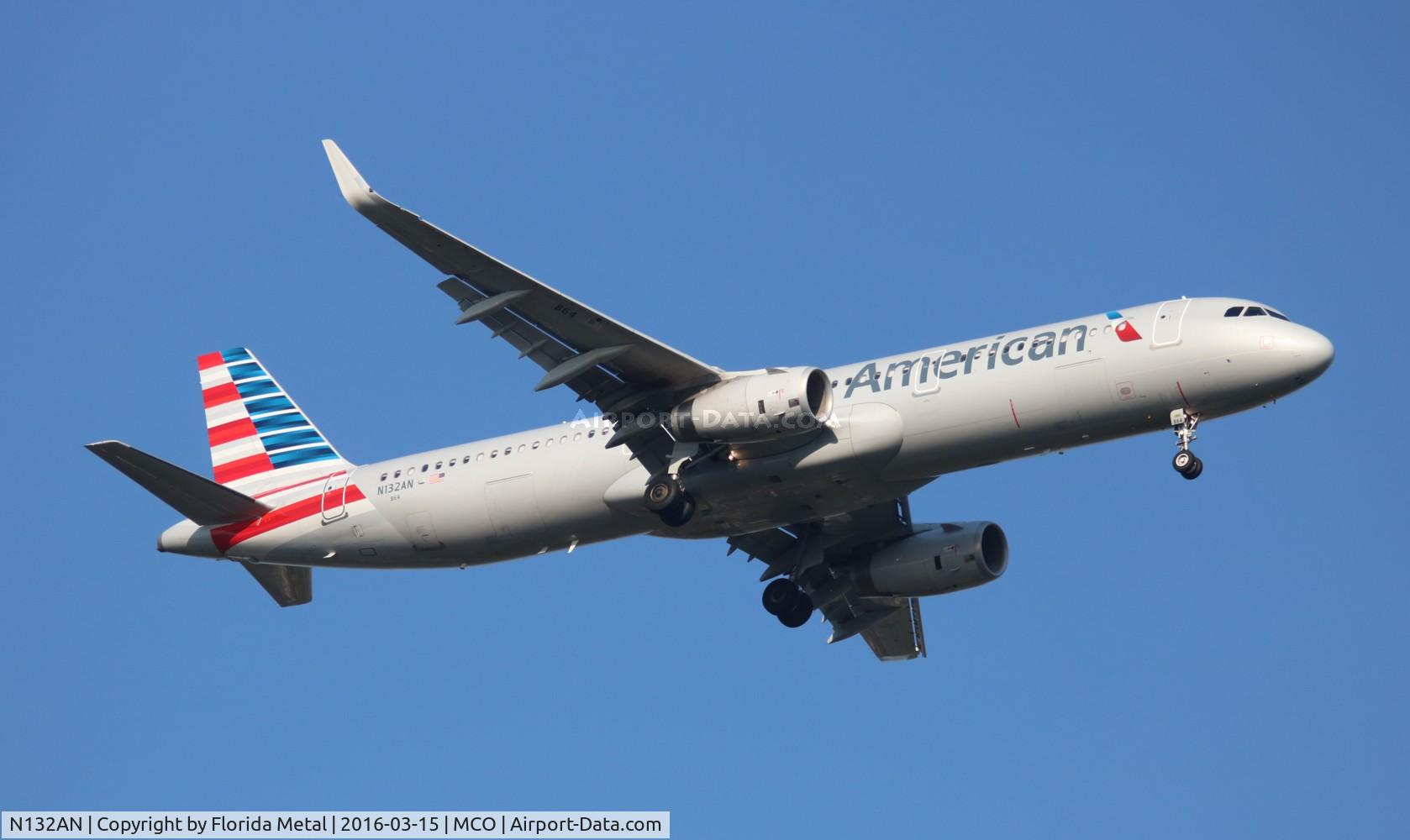 N132AN, 2015 Airbus A321-231 C/N 6473, American