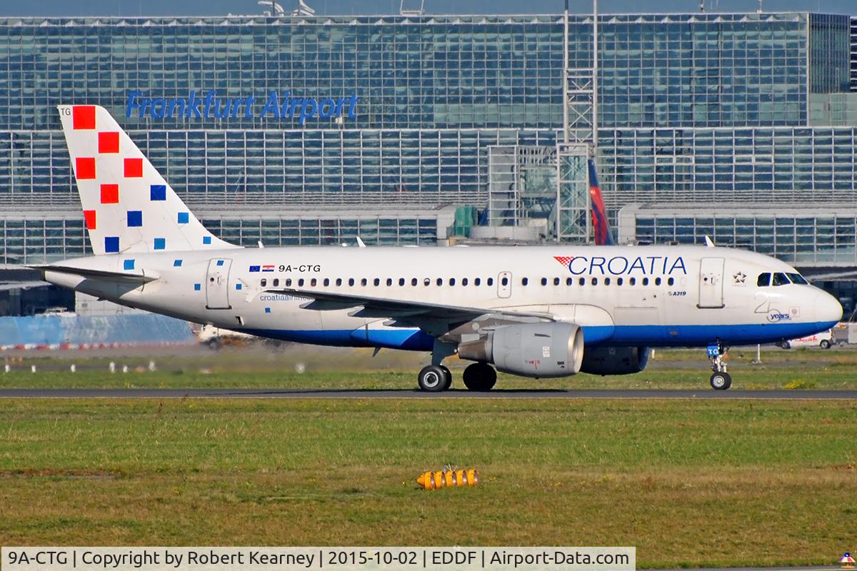 9A-CTG, 1998 Airbus A319-112 C/N 767, Taxiing in after arrival