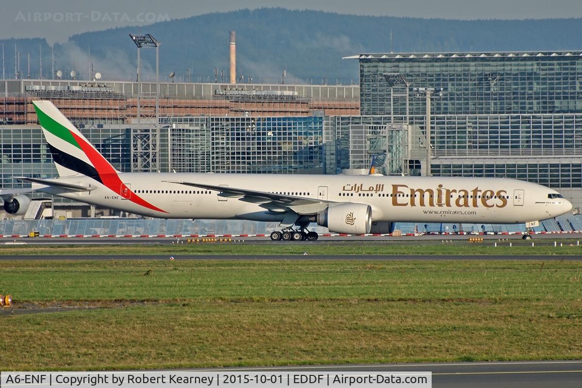 A6-ENF, 2013 Boeing 777-31H/ER C/N 41085, Taxiing in after arrival