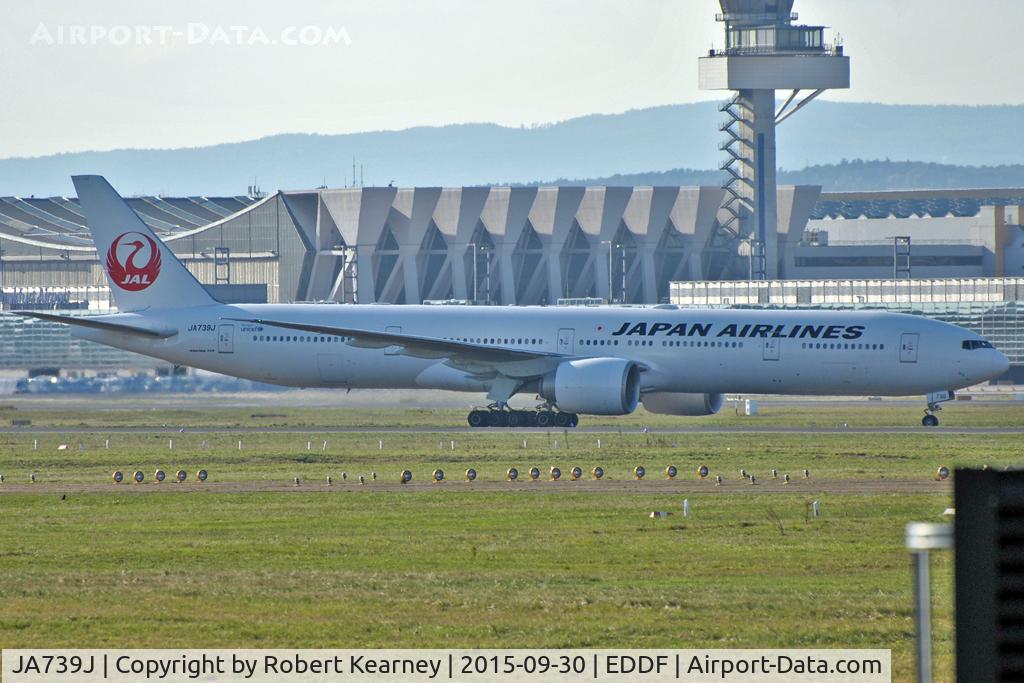 JA739J, 2008 Boeing 777-346/ER C/N 37437, Taxiing in after arrival