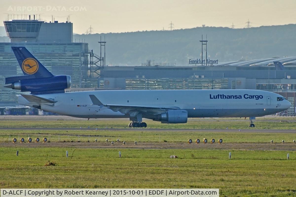 D-ALCF, 1999 McDonnell Douglas MD-11F C/N 48798, Taxiing in after arrival