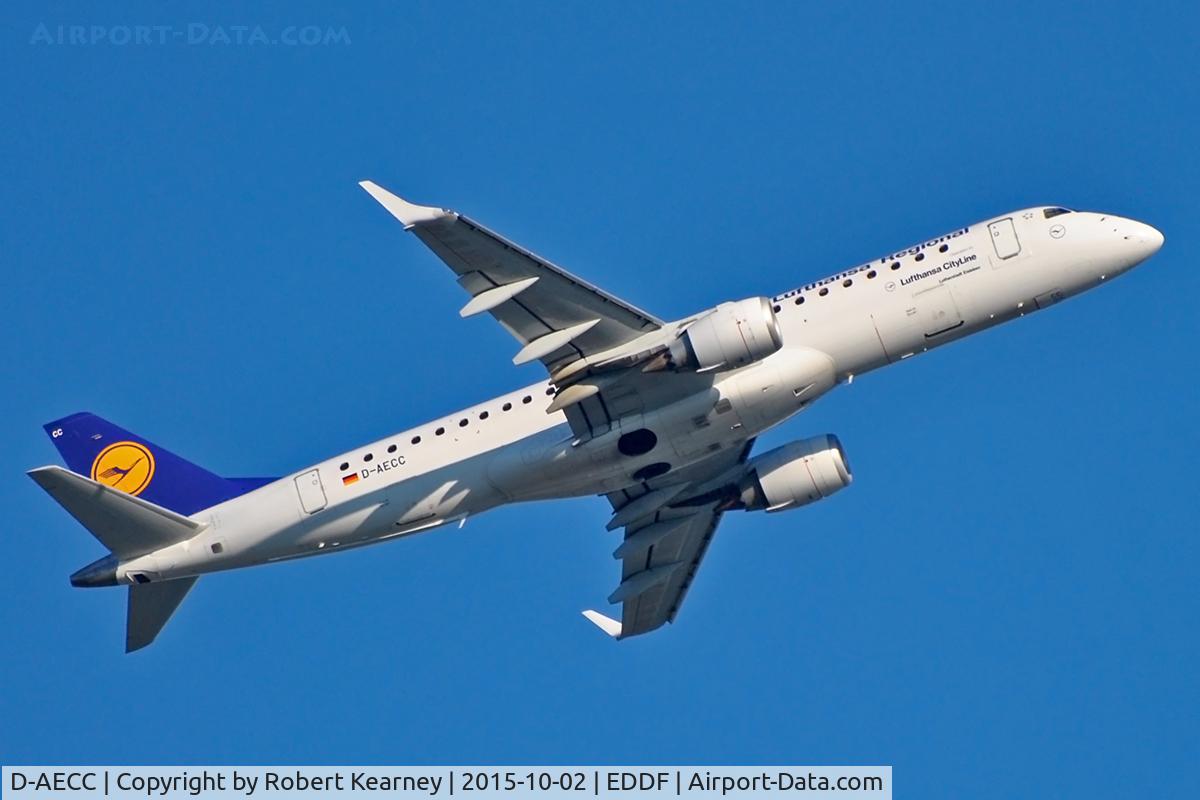 D-AECC, 2009 Embraer 190LR (ERJ-190-100LR) C/N 19000333, Climbing out of EDDF