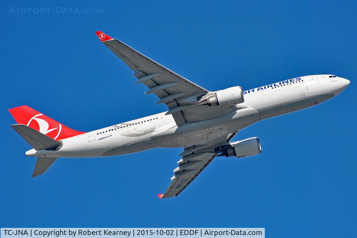 TC-JNA, 2005 Airbus A330-203 C/N 697, Climbing out of EDDF