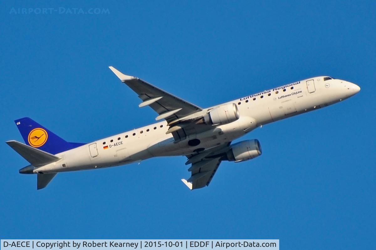 D-AECE, 2010 Embraer 190LR (ERJ-190-100LR) C/N 19000341, Climbing out of EDDF