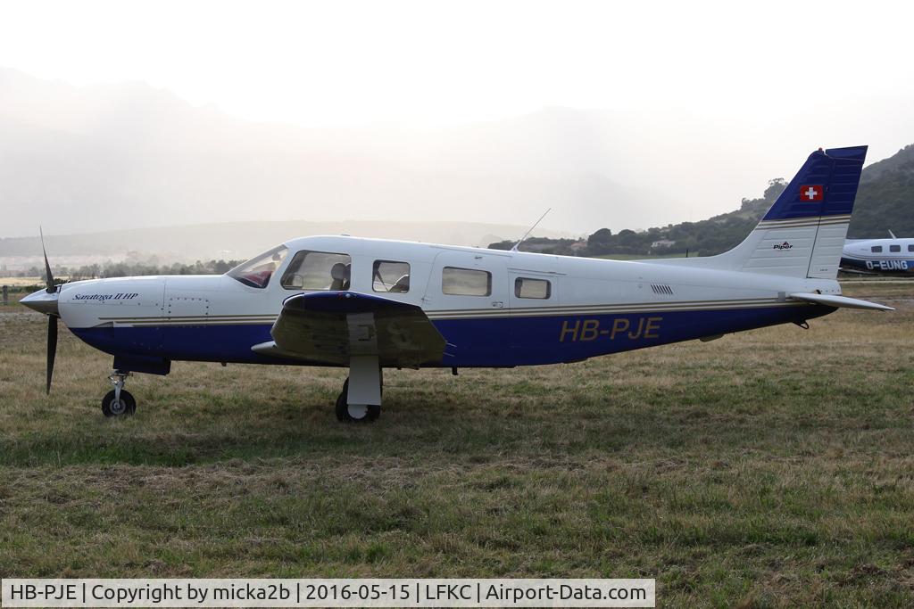 HB-PJE, Piper PA-32R-301 Saratoga C/N 32-46223, Parked