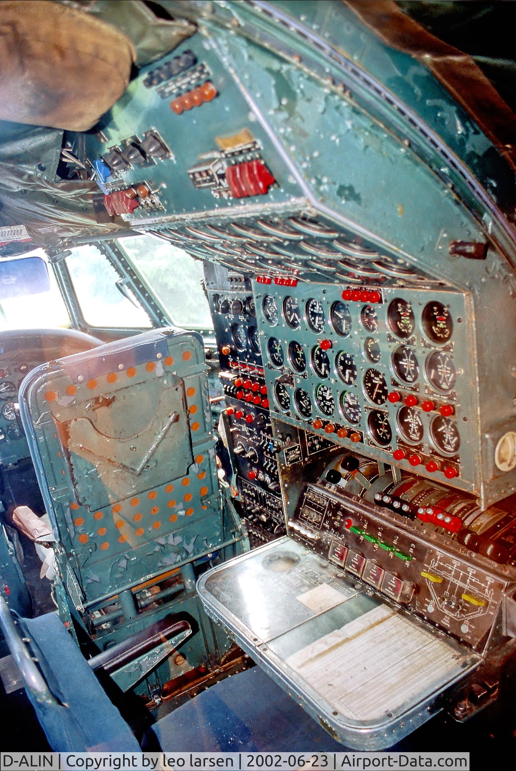 D-ALIN, 1955 Lockheed L-1049G Super Constellation C/N 4604, Hermeskeil Museum 23.6.02.F/E station in L-1049G