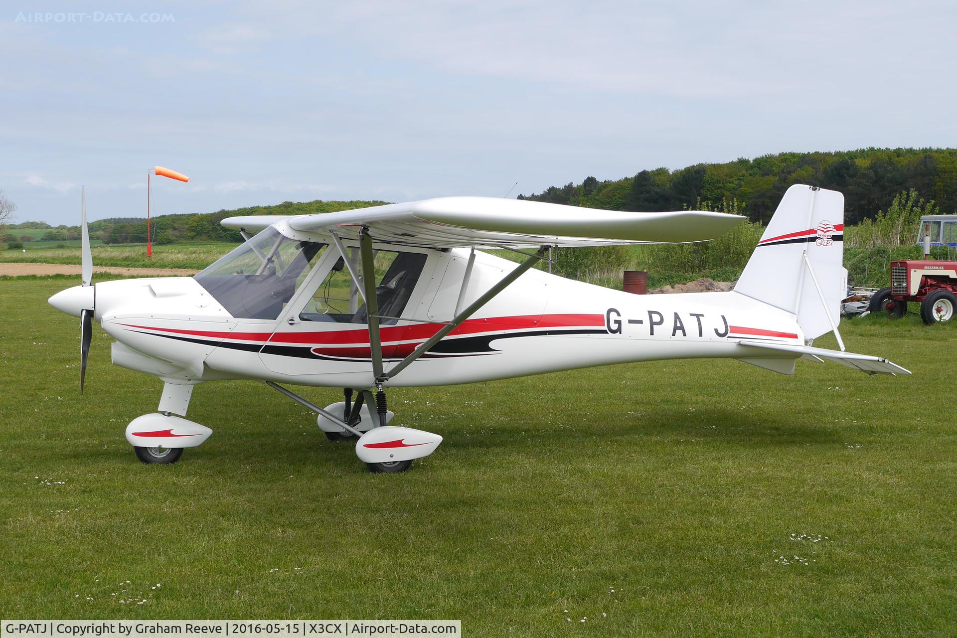 G-PATJ, 2015 Comco Ikarus C42 FB80 Bravo C/N 1509-7421, Parked at Northrepps.