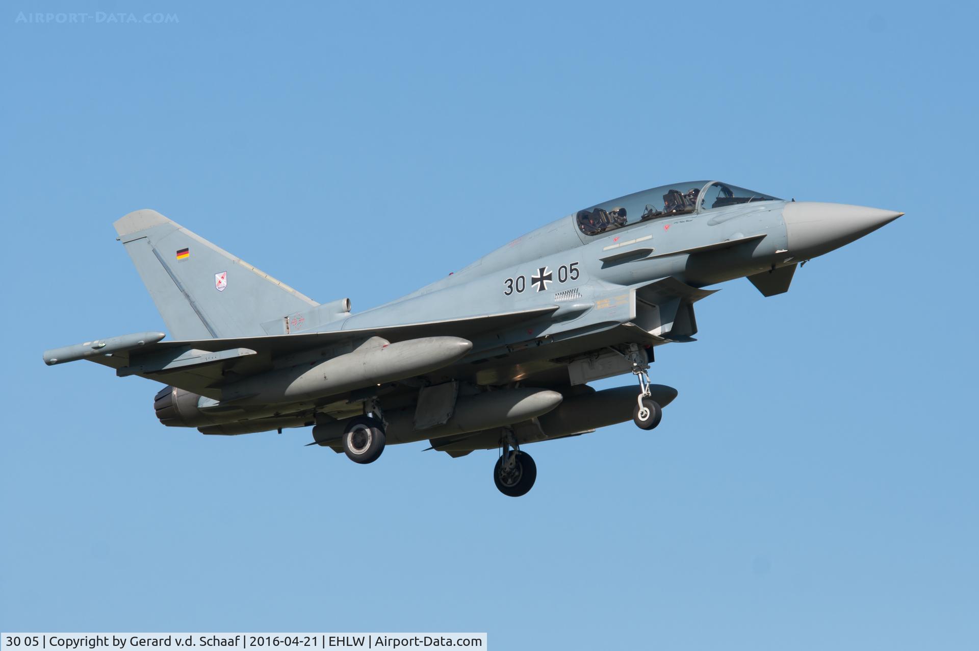 30 05, Eurofighter EF-2000 Typhoon T C/N GT005, Leuwarden, April 2015 (Frisian Flag)