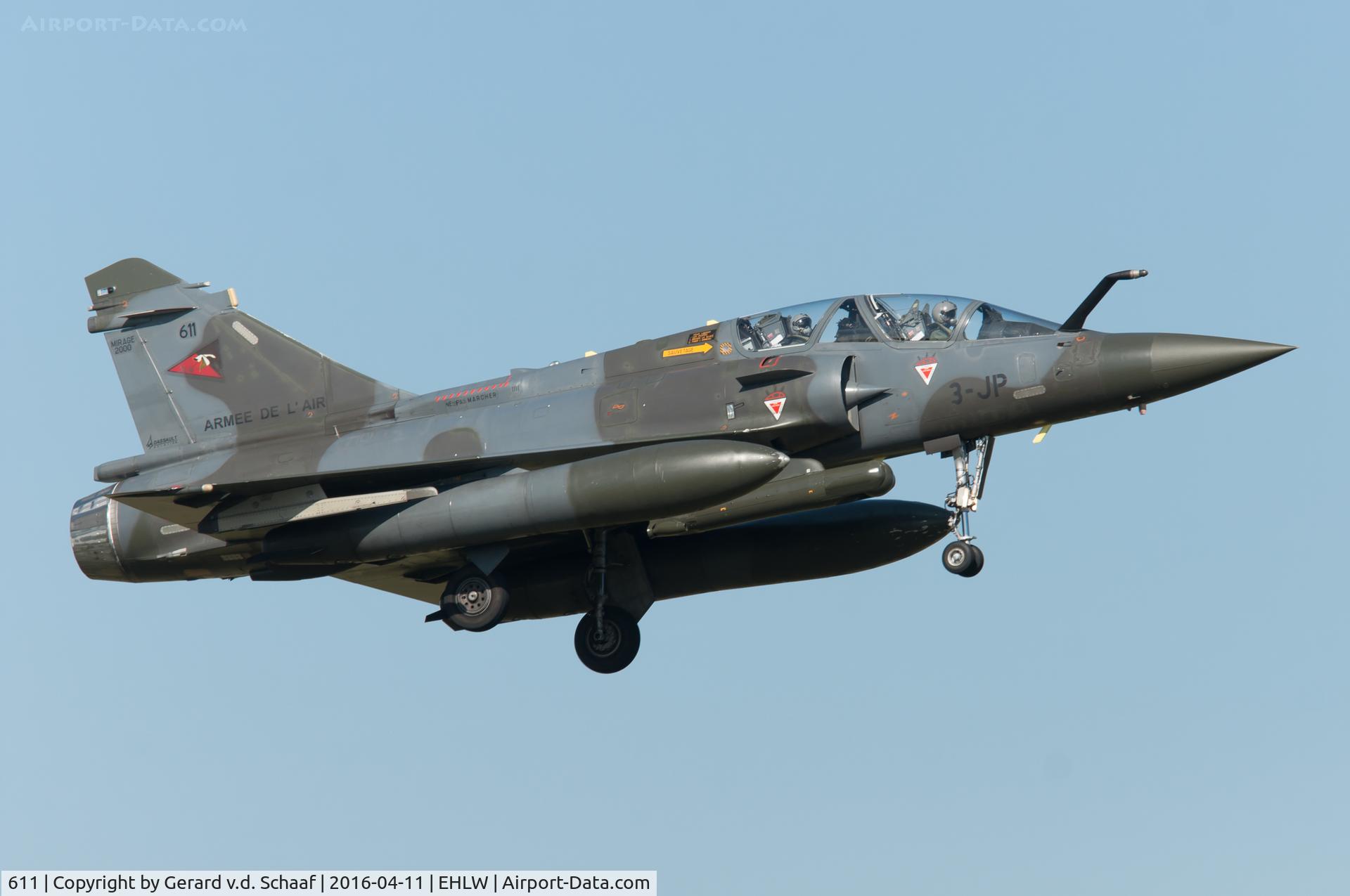 611, Dassault Mirage 2000D C/N 406, Leeuwarden, April 2016 (Frisian Flag)