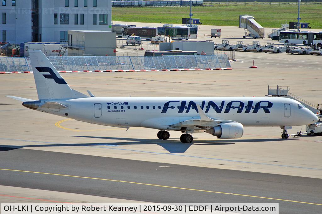 OH-LKI, 2007 Embraer 190AR (ERJ-190-100IGW) C/N 19000117, Pushing back prior to departure