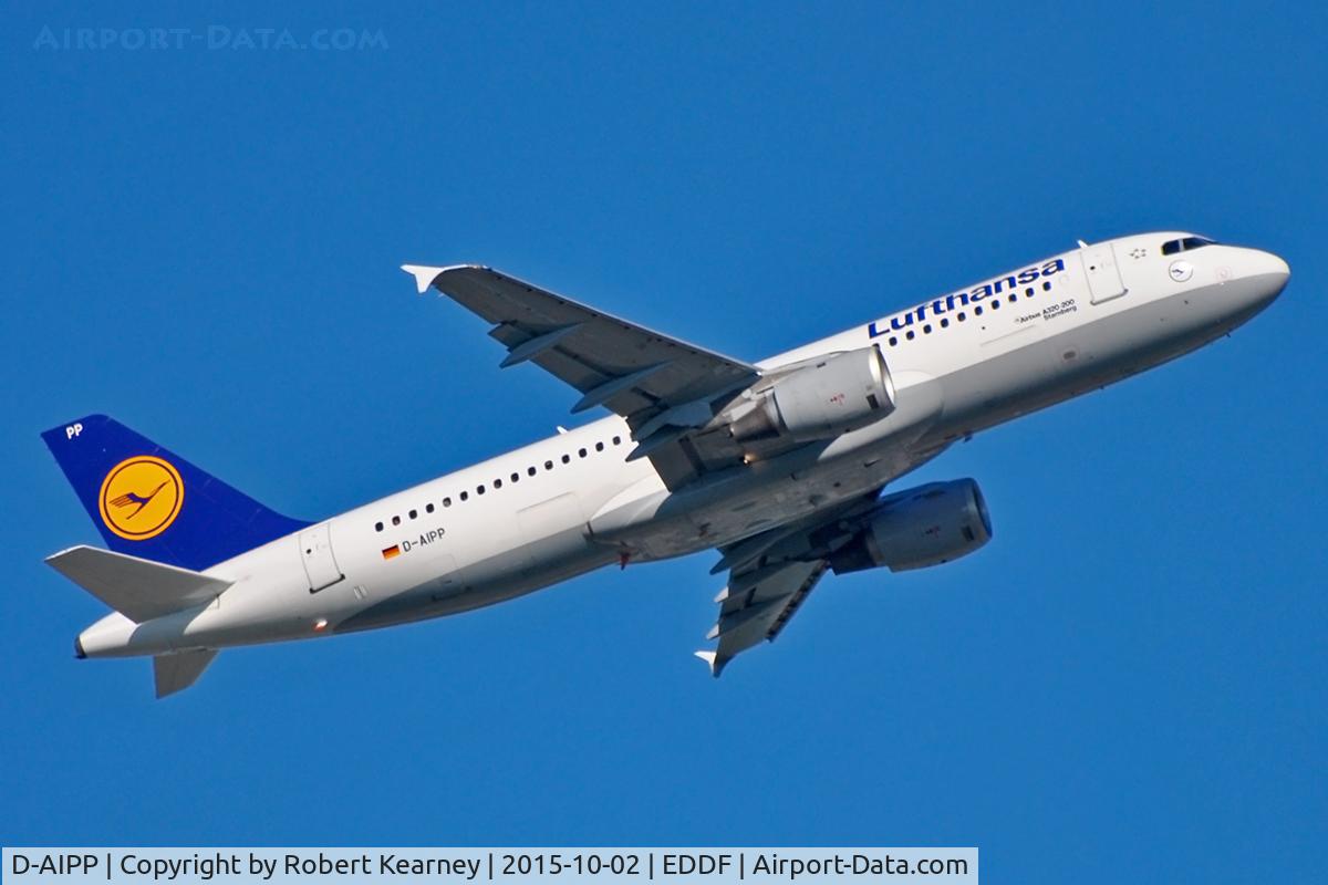 D-AIPP, 1990 Airbus A320-211 C/N 110, Climbing out of EDDF