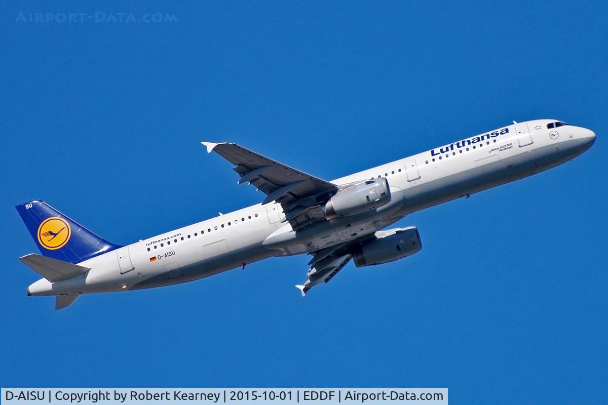D-AISU, 2009 Airbus A321-231 C/N 4016, Climbing out of EDDF