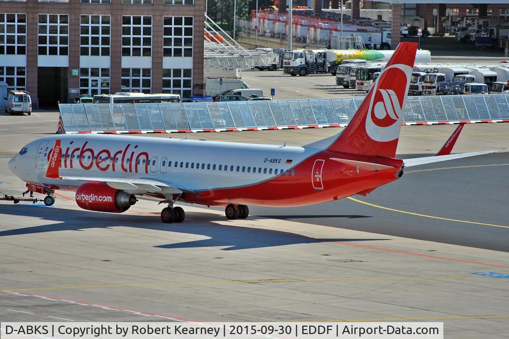 D-ABKS, 2011 Boeing 737-86J C/N 36880, Pushing back prior to departure