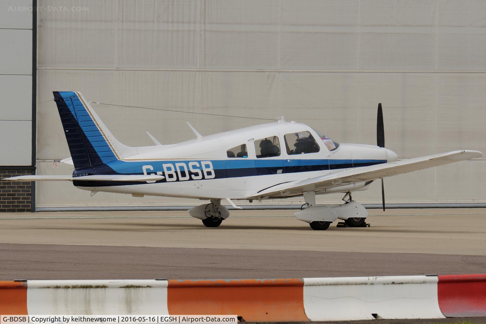 G-BDSB, 1975 Piper PA-28-181 Cherokee Archer II C/N 28-7690107, Nice Visitor.