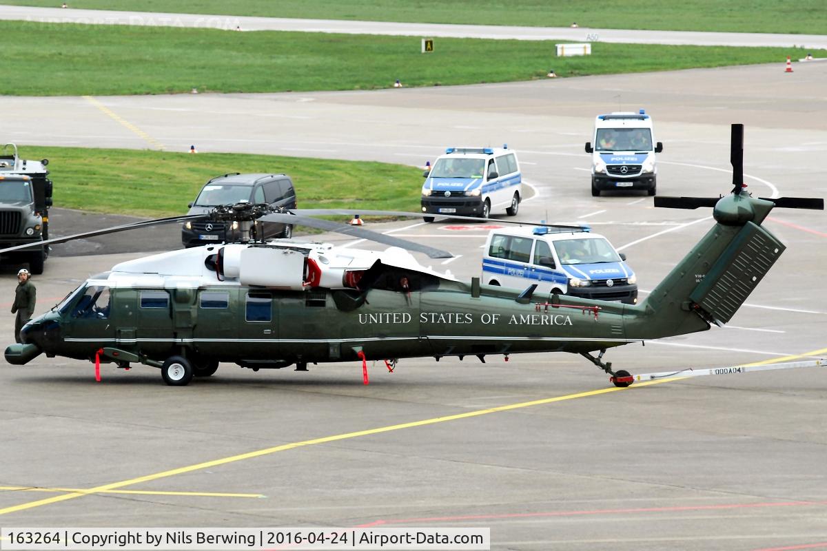 163264, 1988 Sikorsky VH-60N Whitehawk C/N 70-1192, at Hannover HAJ during Obamas visit
