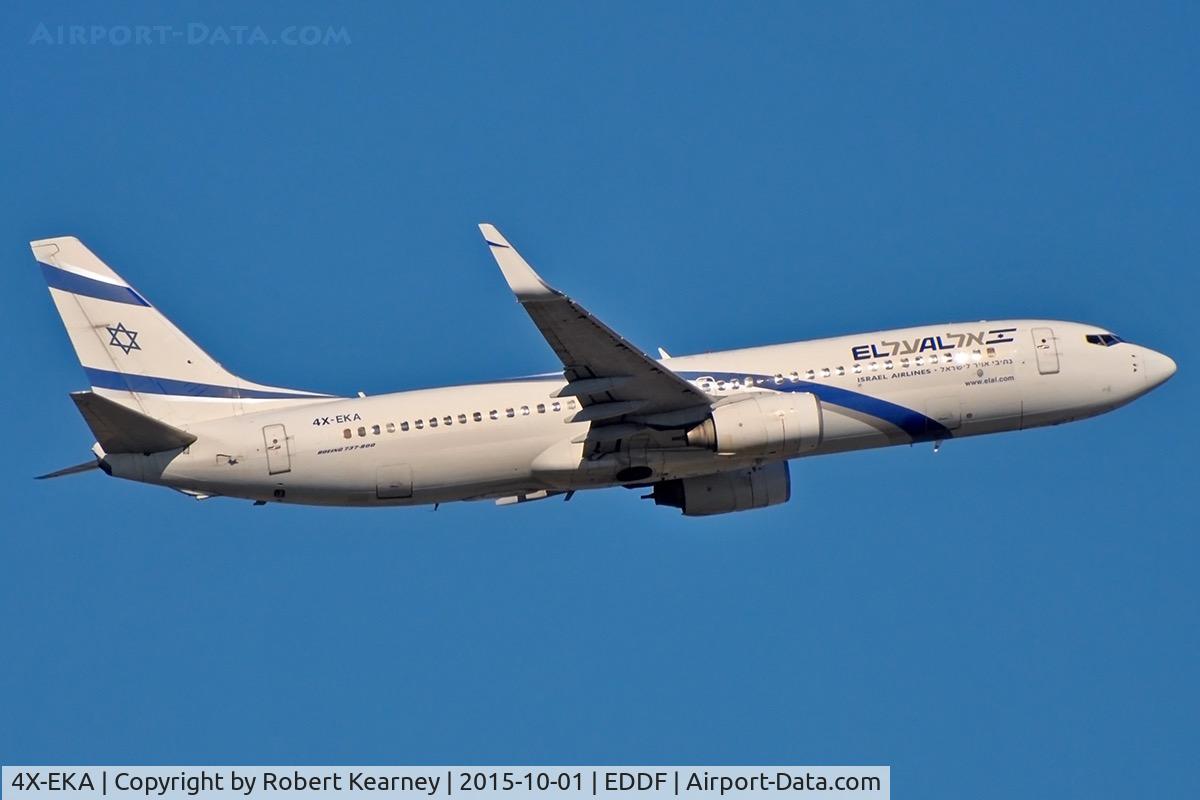 4X-EKA, 1999 Boeing 737-858 C/N 29957, Climbing out of EDDF