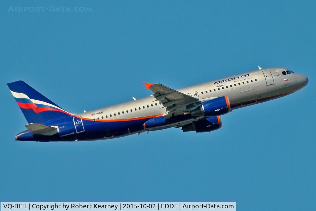 VQ-BEH, 2009 Airbus A320-214 C/N 4133, Climbing out of EDDF