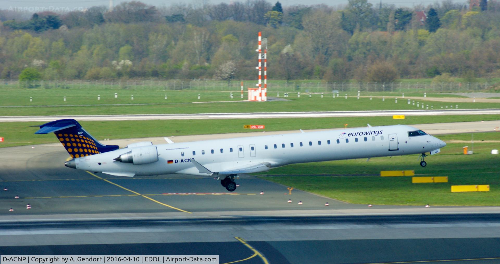 D-ACNP, 2010 Bombardier CRJ-900LR (CL-600-2D24) C/N 15259, Eurowings, seen here landing RWY05R at Düsseldorf Int'l(EDDL)