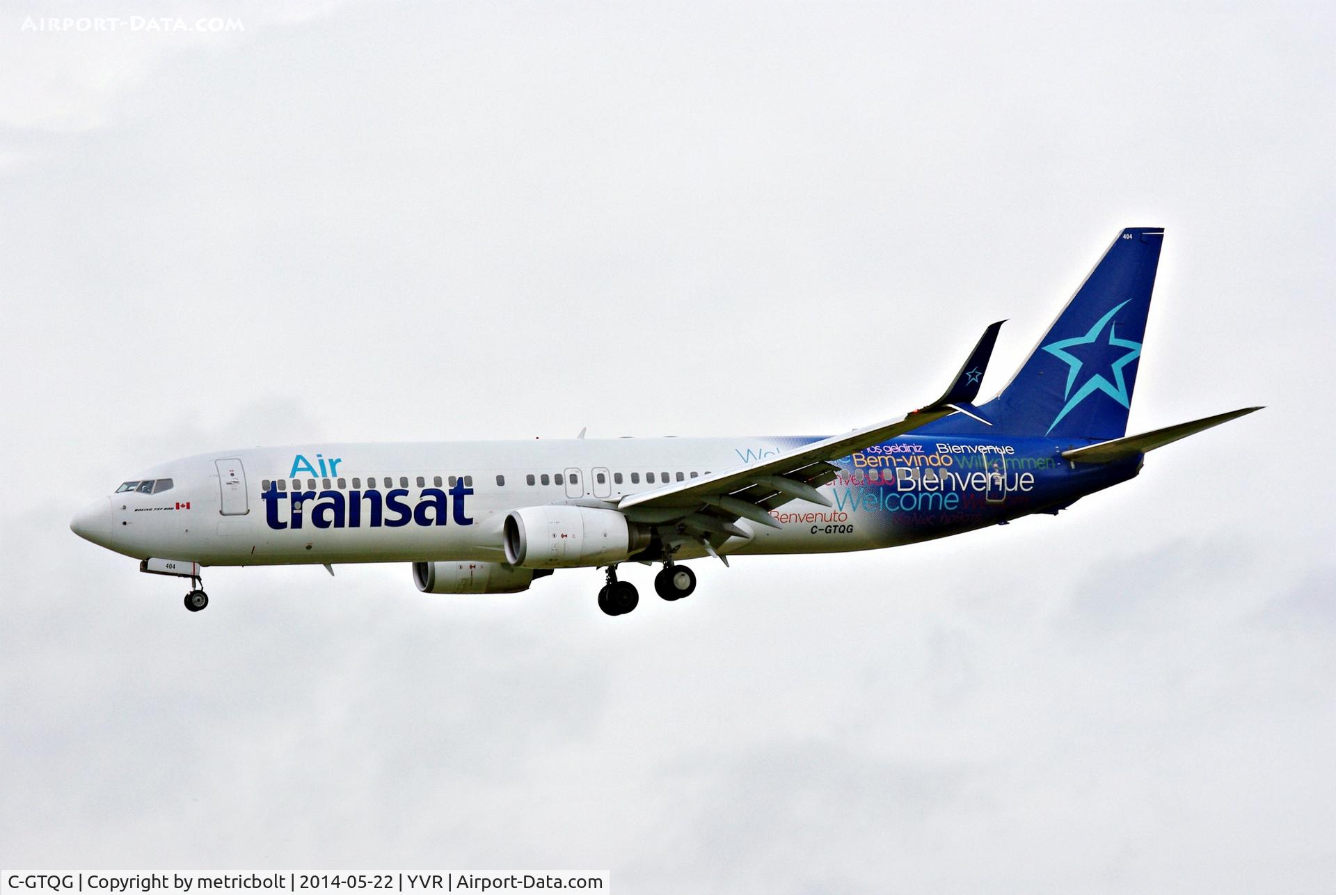 C-GTQG, 2006 Boeing 737-8Q8 C/N 30701, Arrival from Toronto