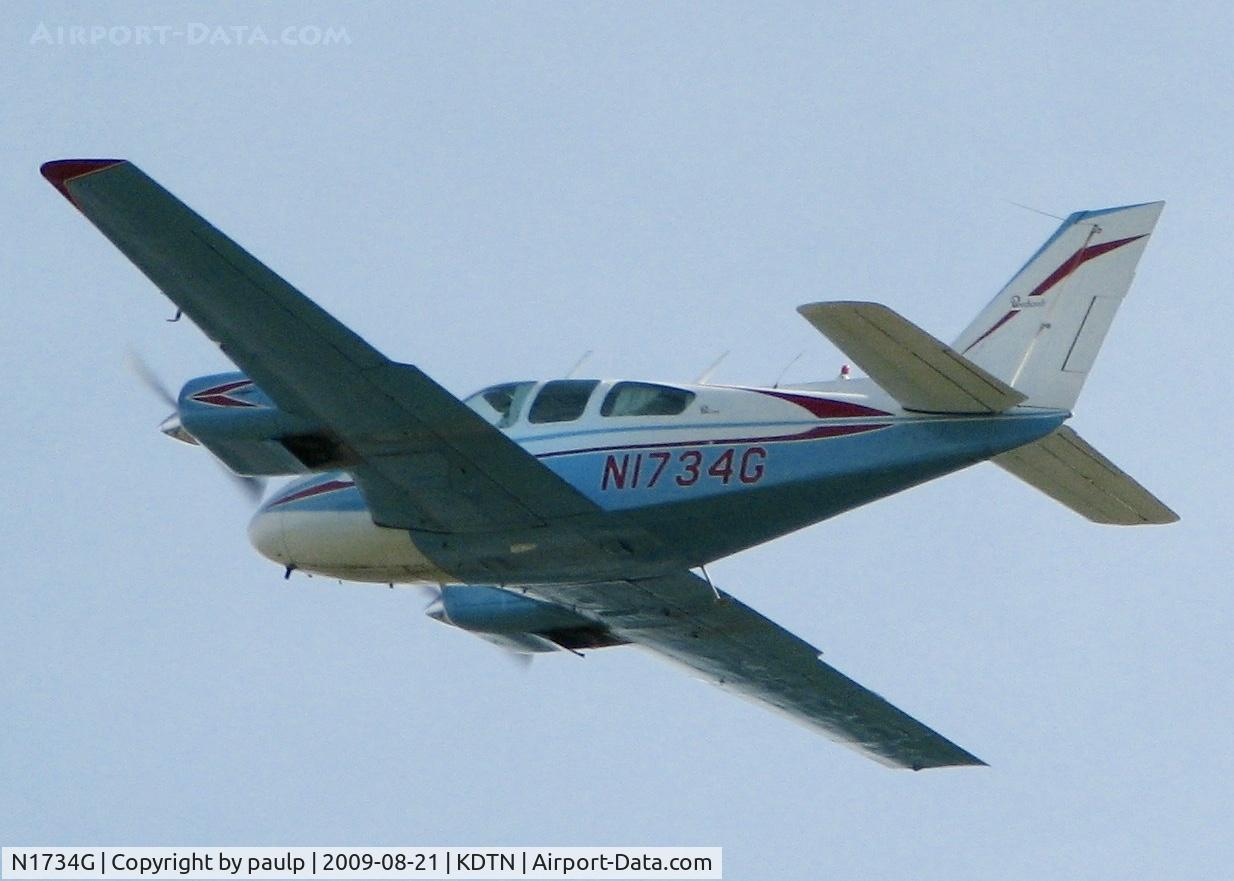 N1734G, 1962 Beech 95-A55 Baron C/N TC-275, At Downtown Shreveport.