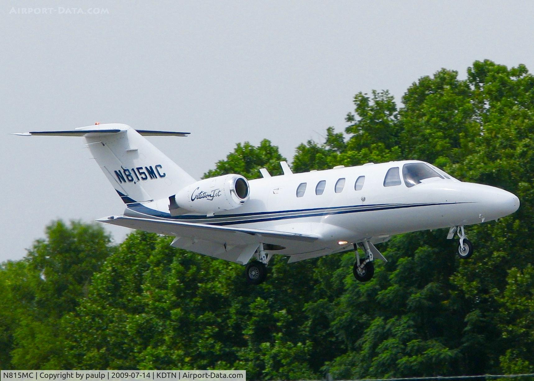 N815MC, 1996 Cessna 525 CitationJet CJ1 C/N 525-0142, At Downtown Shreveport.