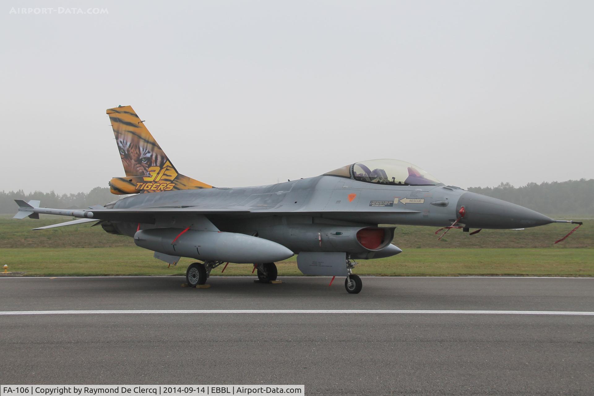 FA-106, SABCA F-16AM Fighting Falcon C/N 6H-106, 2014 Kleine Brogel Airshow.