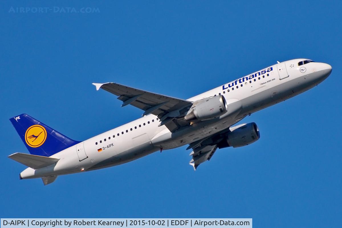 D-AIPK, 1989 Airbus A320-211 C/N 0093, Climbing out of EDDF