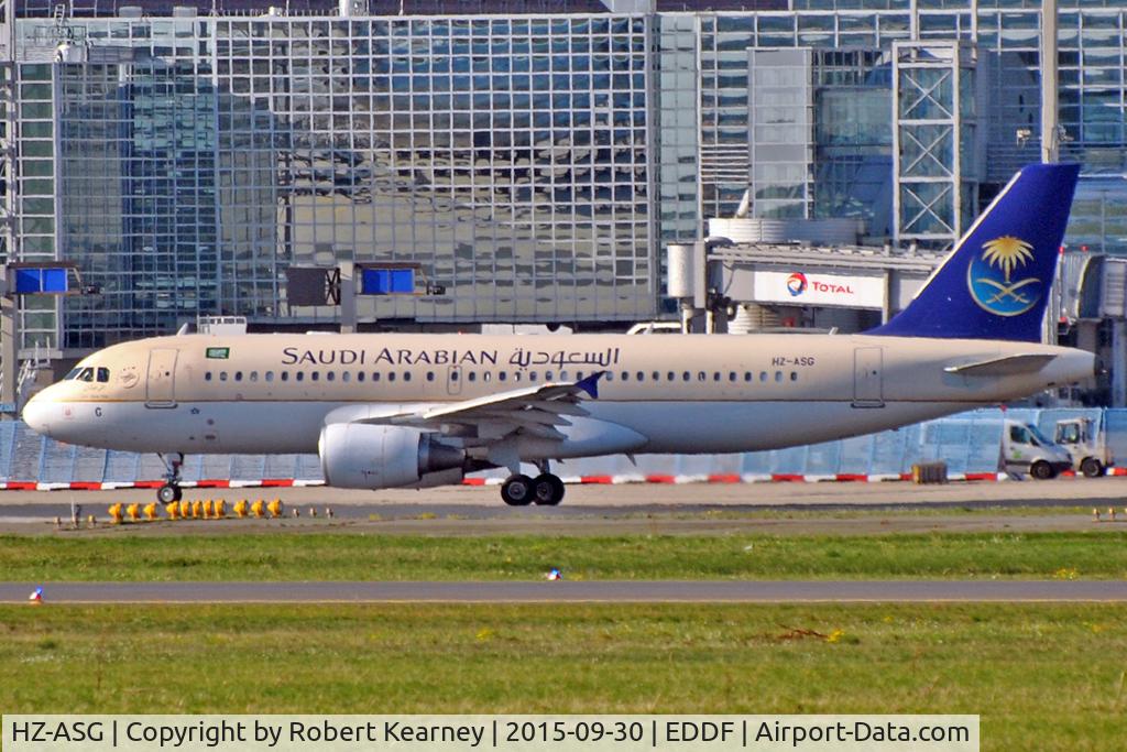 HZ-ASG, 2012 Airbus A320-214 C/N 5223, Taxiing out for departure