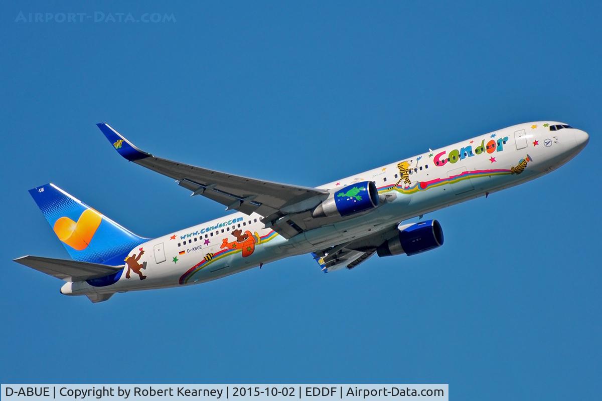 D-ABUE, 1993 Boeing 767-330/ER C/N 26984, Climbing out of EDDF
