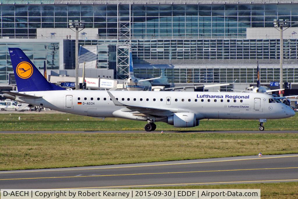 D-AECH, 2010 Embraer 190LR (ERJ-190-100LR) C/N 19000376, Taxiing in after arrival