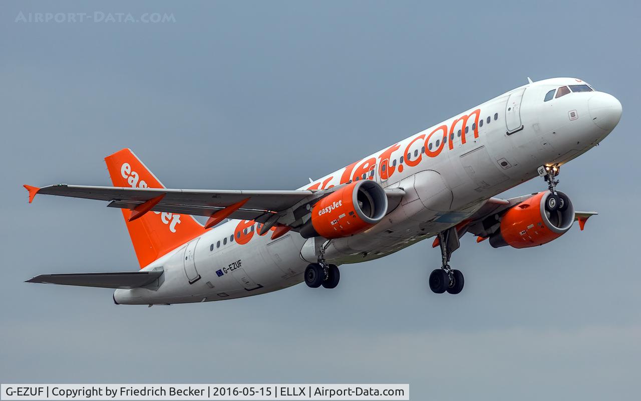 G-EZUF, 2011 Airbus A320-214 C/N 4676, departure via RW24