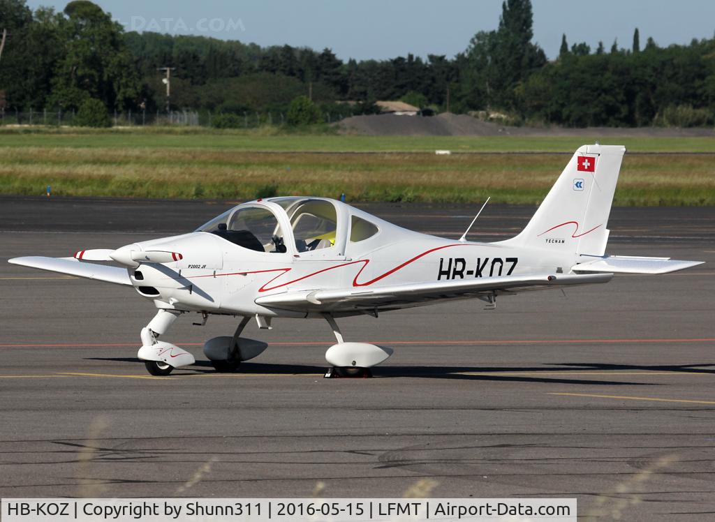HB-KOZ, 2008 Tecnam P-2002JF Sierra C/N 100, Parked at the General Aviation area...