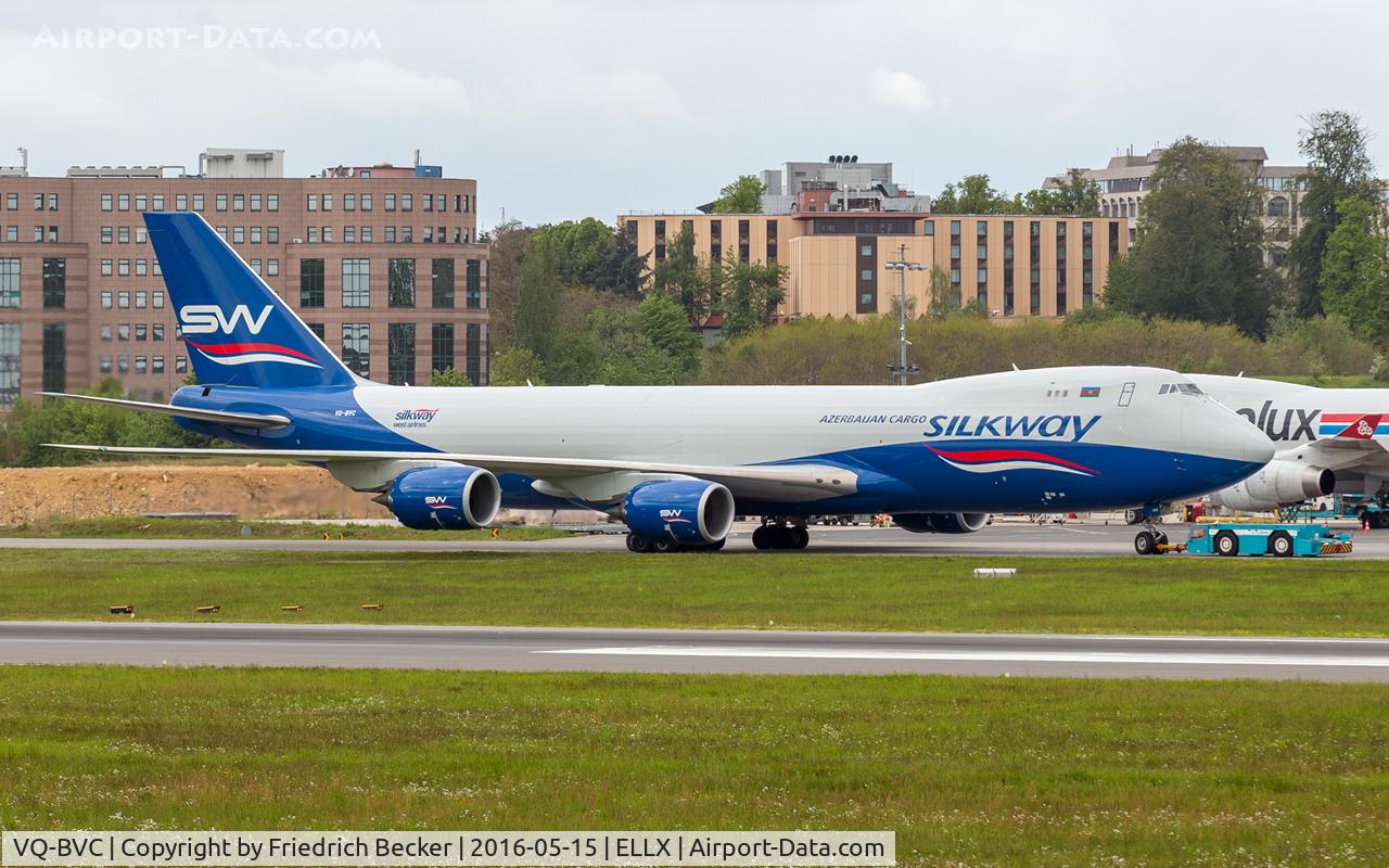 VQ-BVC, 2014 Boeing 747-83QF C/N 44937, pushback prior start-up