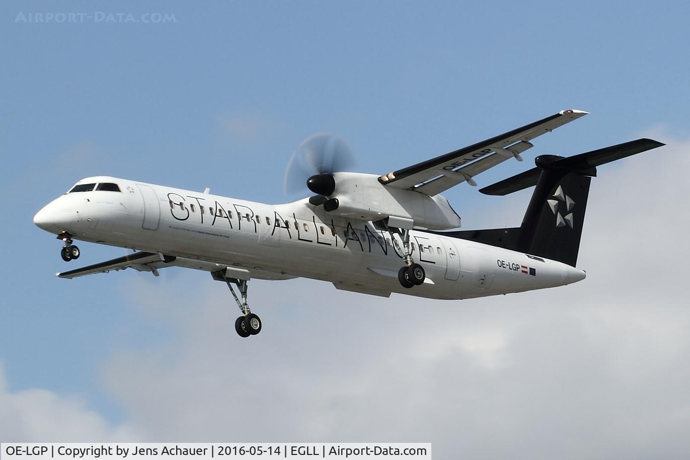 OE-LGP, 2000 De Havilland Canada DHC-8-402 Dash 8 C/N 4016, Arriving from Geneva