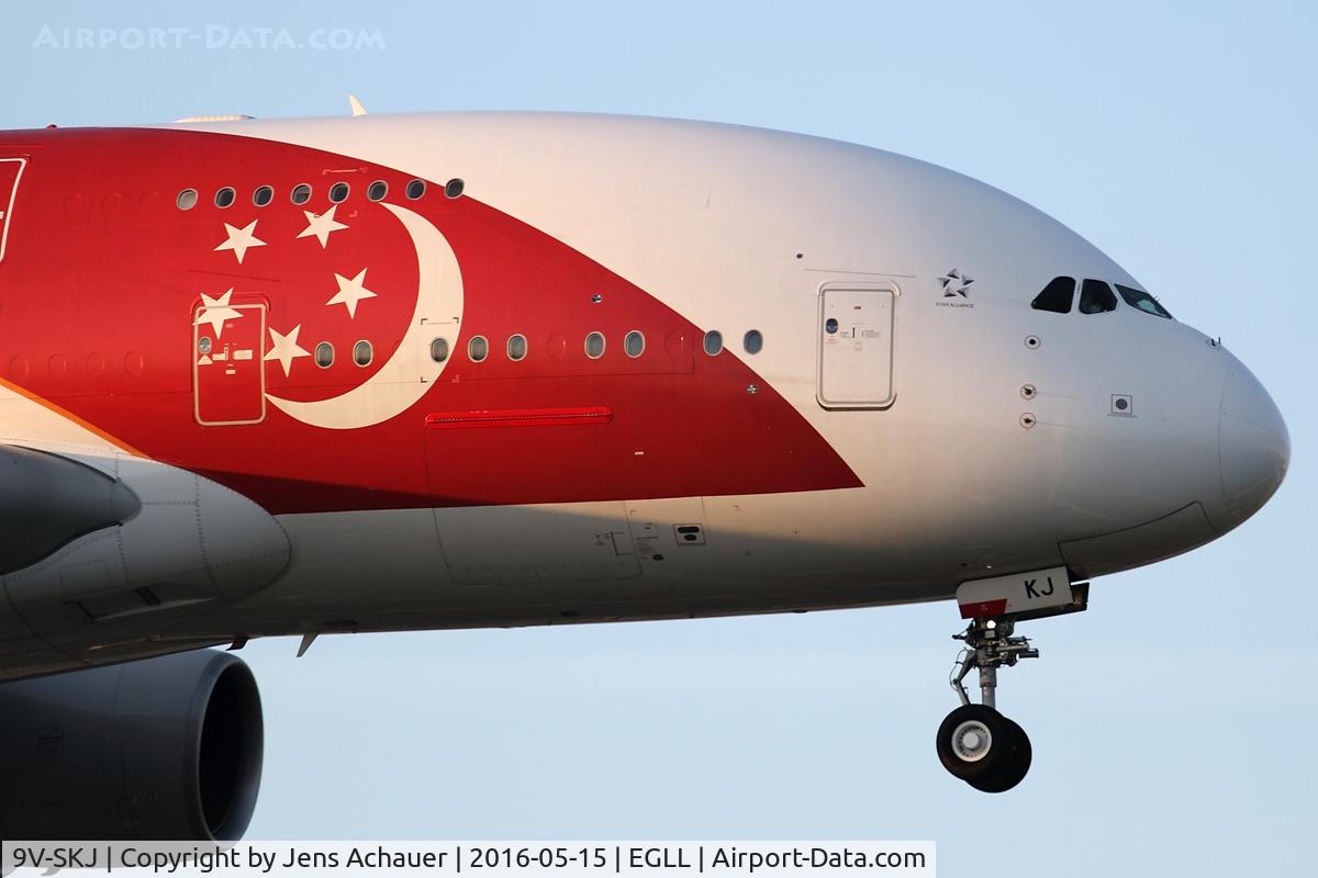 9V-SKJ, 2009 Airbus A380-841 C/N 045, arriving from Singapore