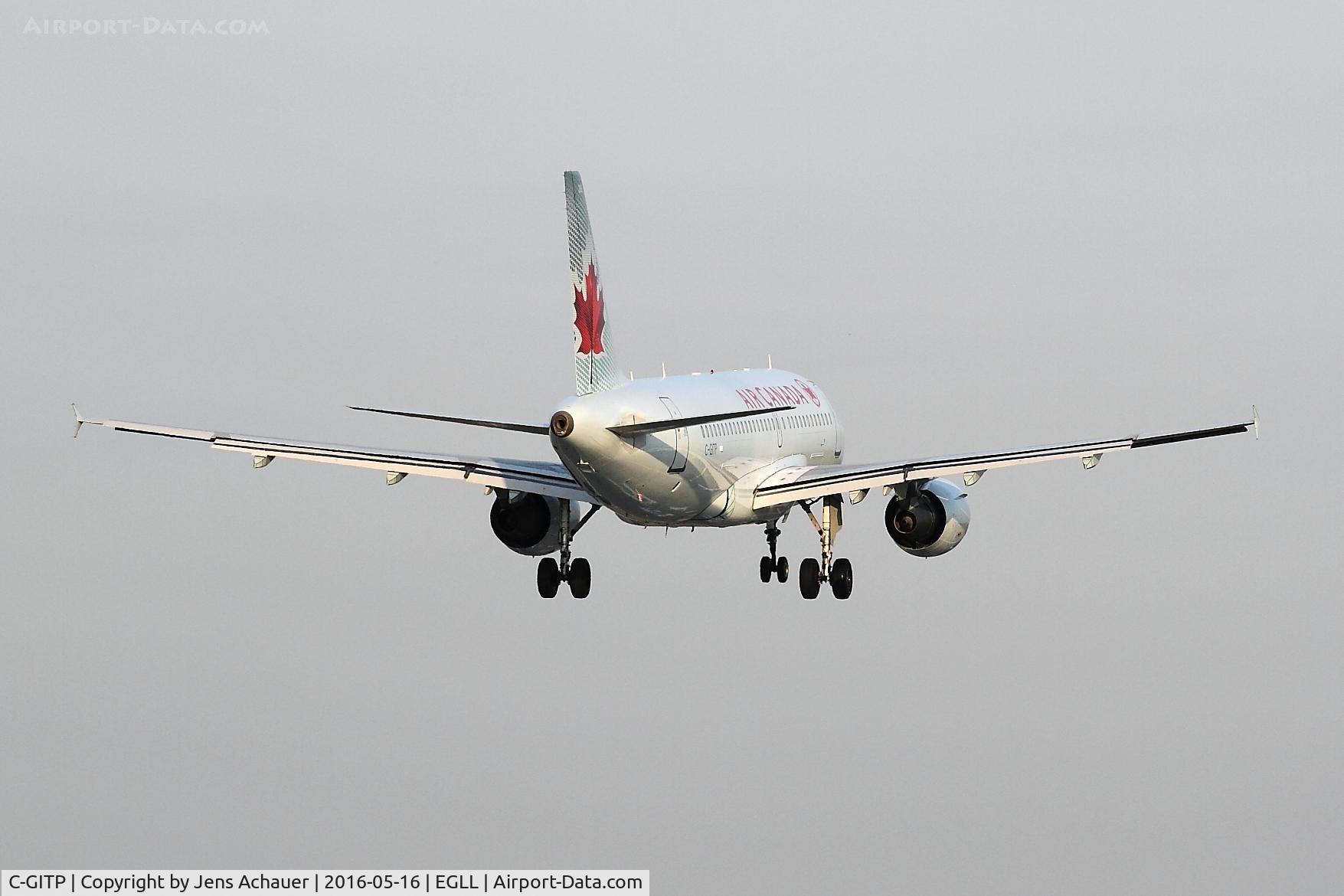C-GITP, 2001 Airbus A319-112 C/N 1562, Arriving from St. Johns
