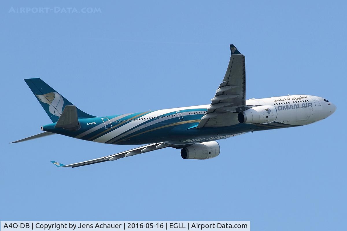 A4O-DB, 2009 Airbus A330-343 C/N 1044, Take off to Muscat