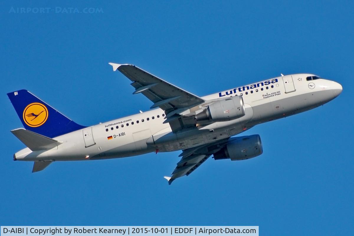 D-AIBI, 2012 Airbus A319-112 C/N 5284, Climbing out of EDDF