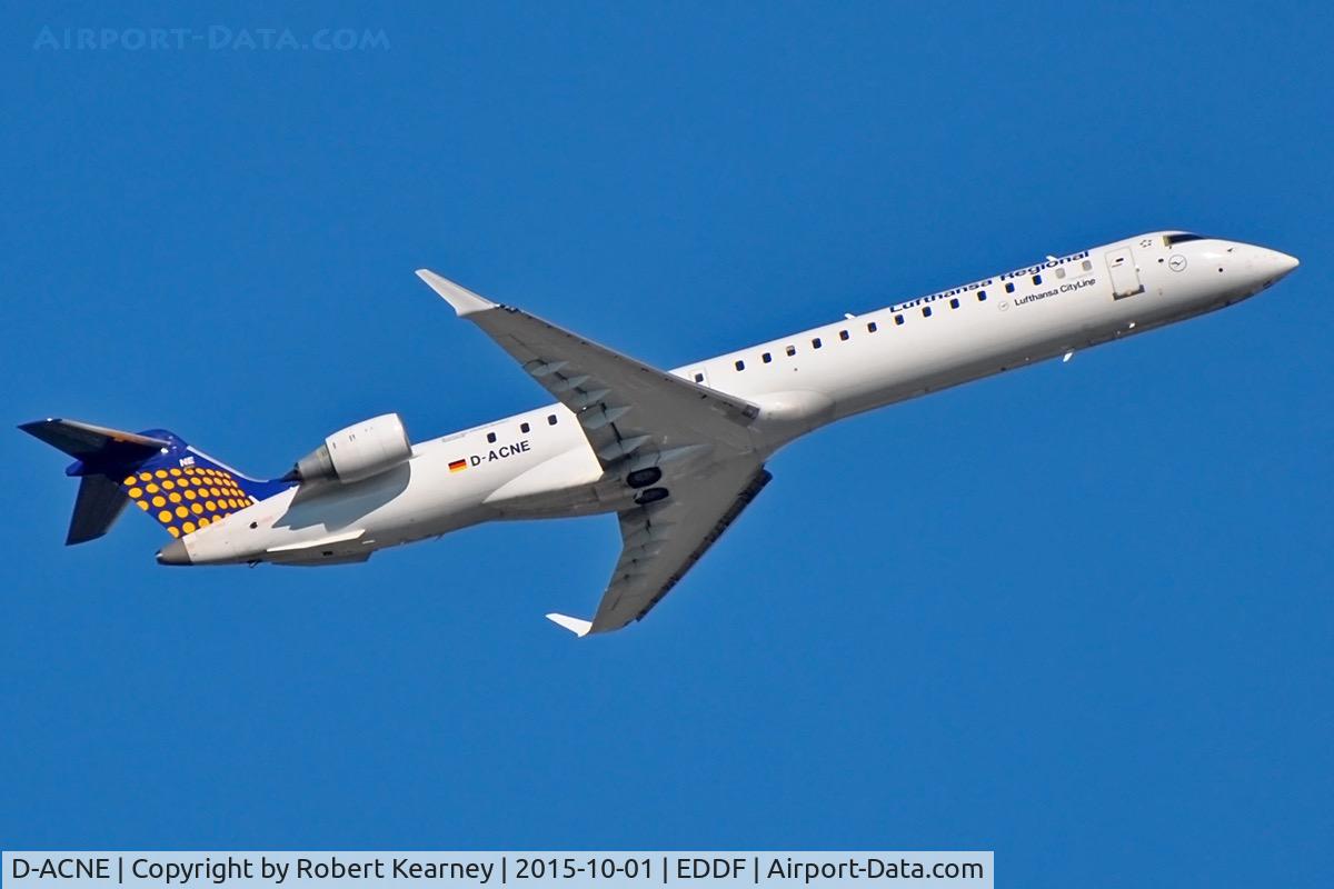 D-ACNE, 2009 Bombardier CRJ-900ER (CL-600-2D24) C/N 15241, Climbing out of EDDF