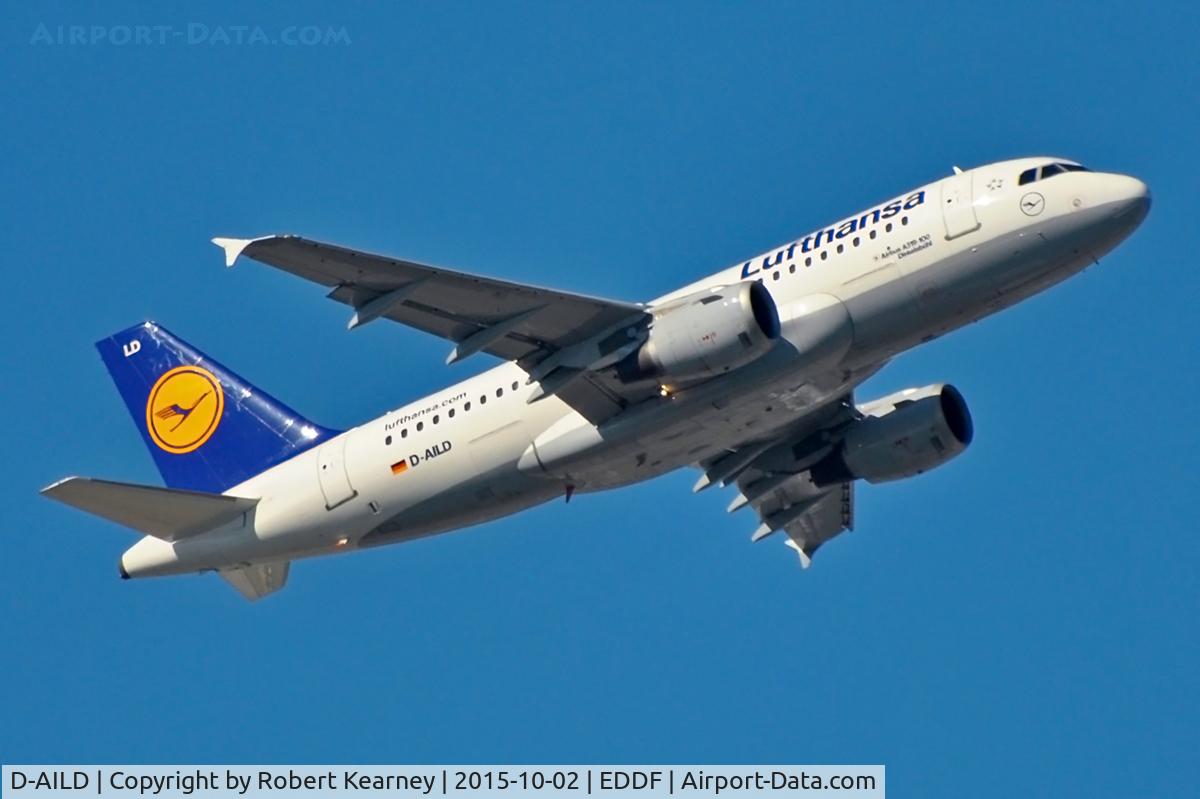 D-AILD, 1996 Airbus A319-114 C/N 623, Climbing out of EDDF