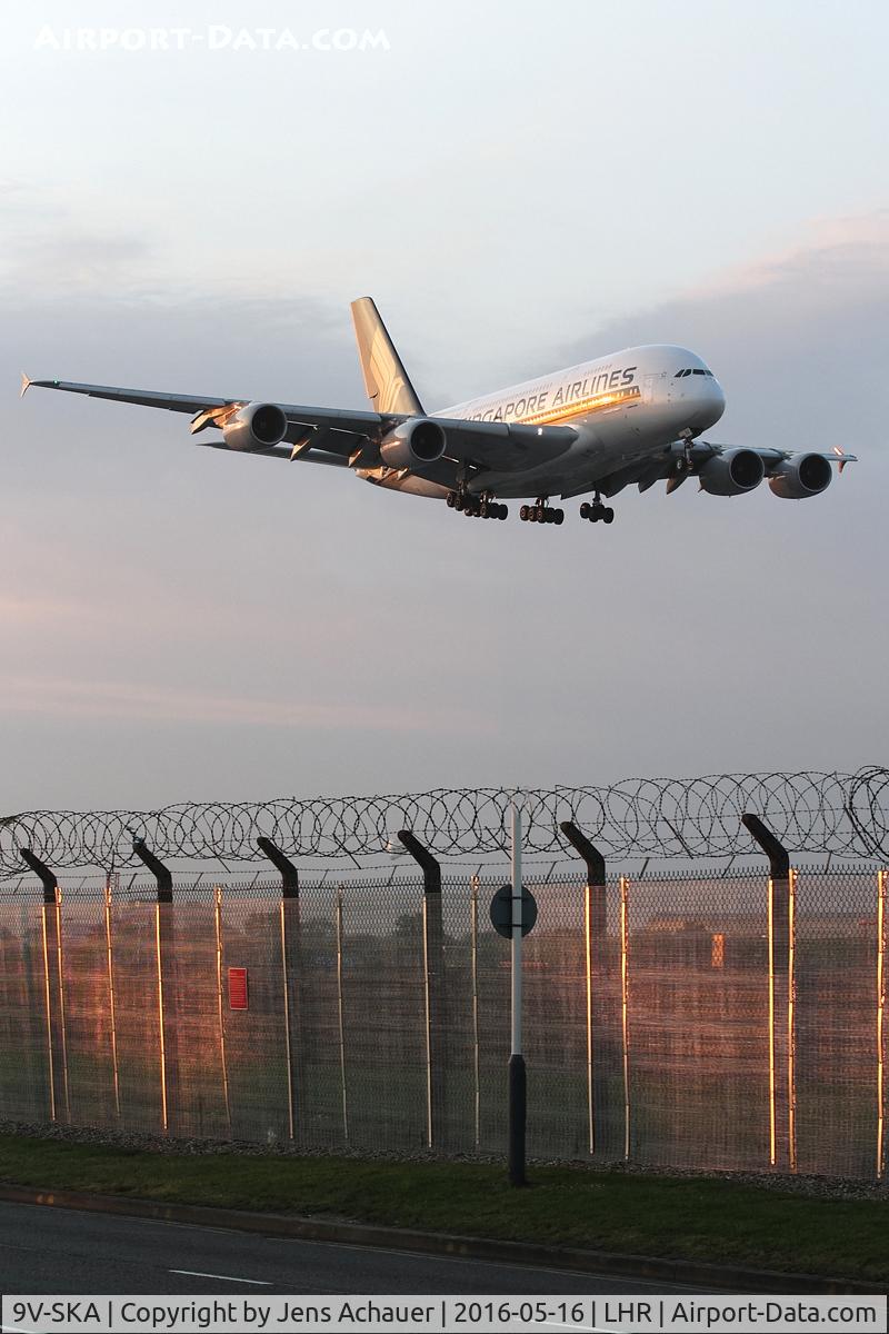 9V-SKA, 2007 Airbus A380-841 C/N 003, Arriving from SIN