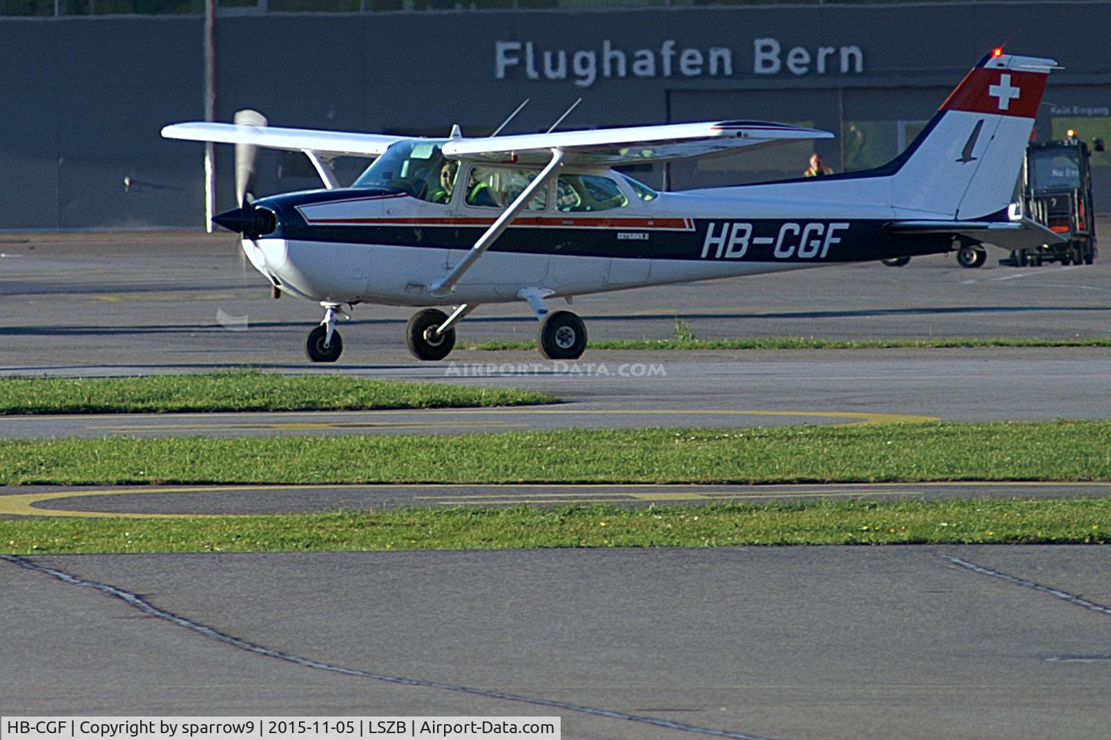 HB-CGF, 1980 Reims F172P C/N 2040, Visiting the airport of our capital.