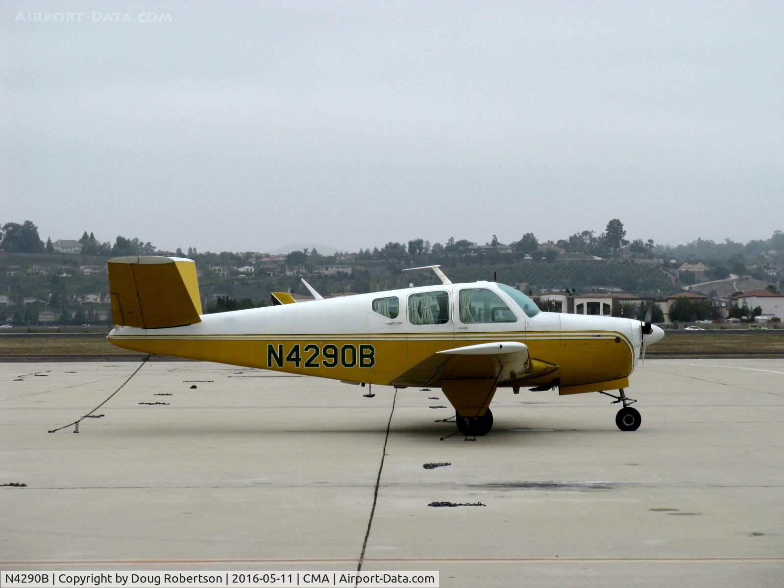 N4290B, 1955 Beech F35 Bonanza C/N D-4253, 1955 Beech F35 BONANZA, Continental E-225-8 225 Hp