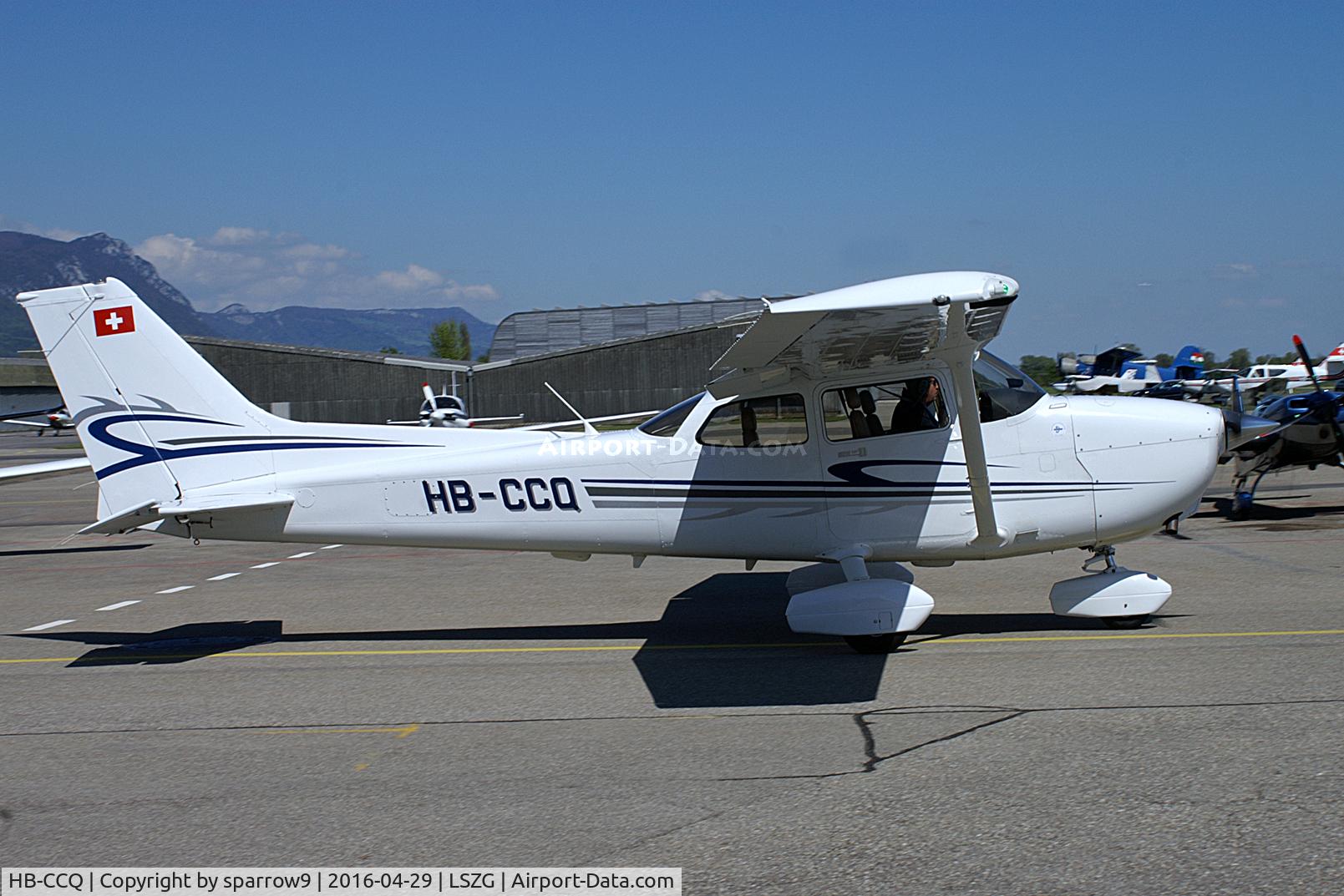 HB-CCQ, 2009 Cessna 172S C/N 172S10928, A new resident at Grenchen. Deregistered 2024-02-26.