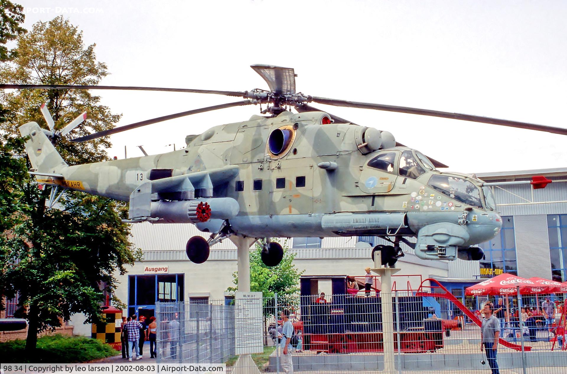 98 34, Mil Mi-24P Hind F C/N 340337, Speyer Museum 3.8.02 with fake s/n 13